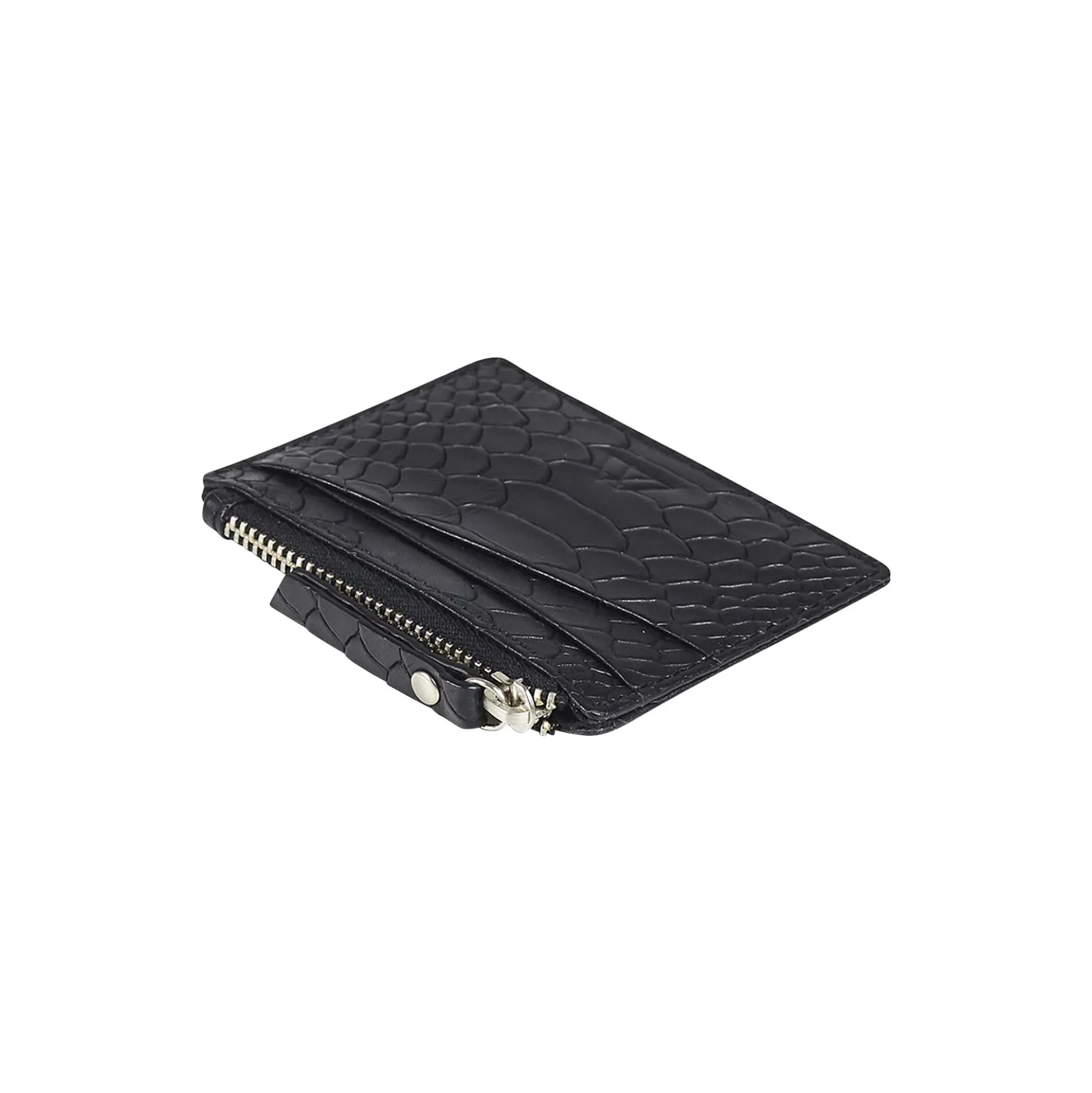 Frey Zip Card Holder, snake black