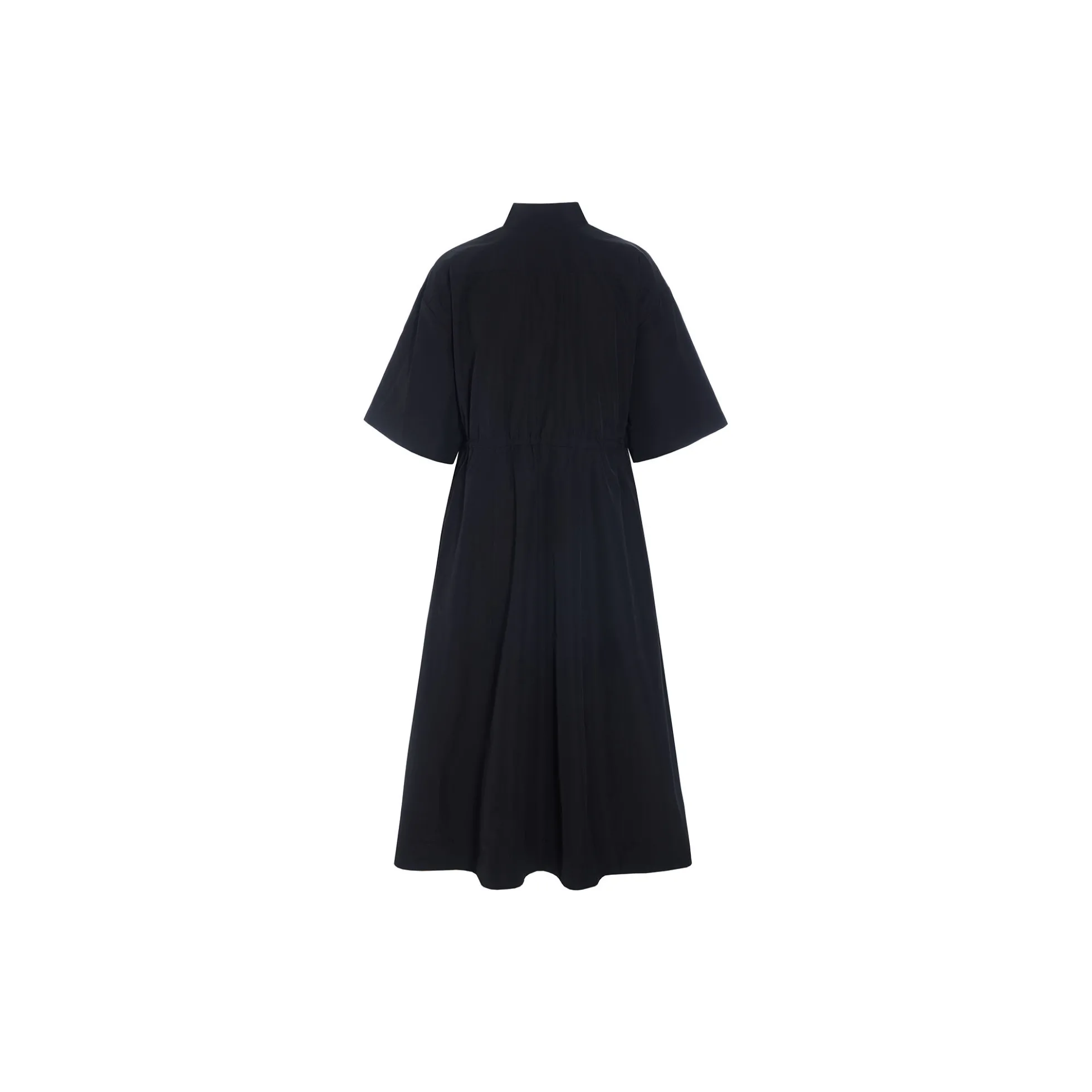 Fukkura kjole med lynlås, black