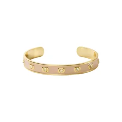 GEM Bracelet Cuff, mastic beige