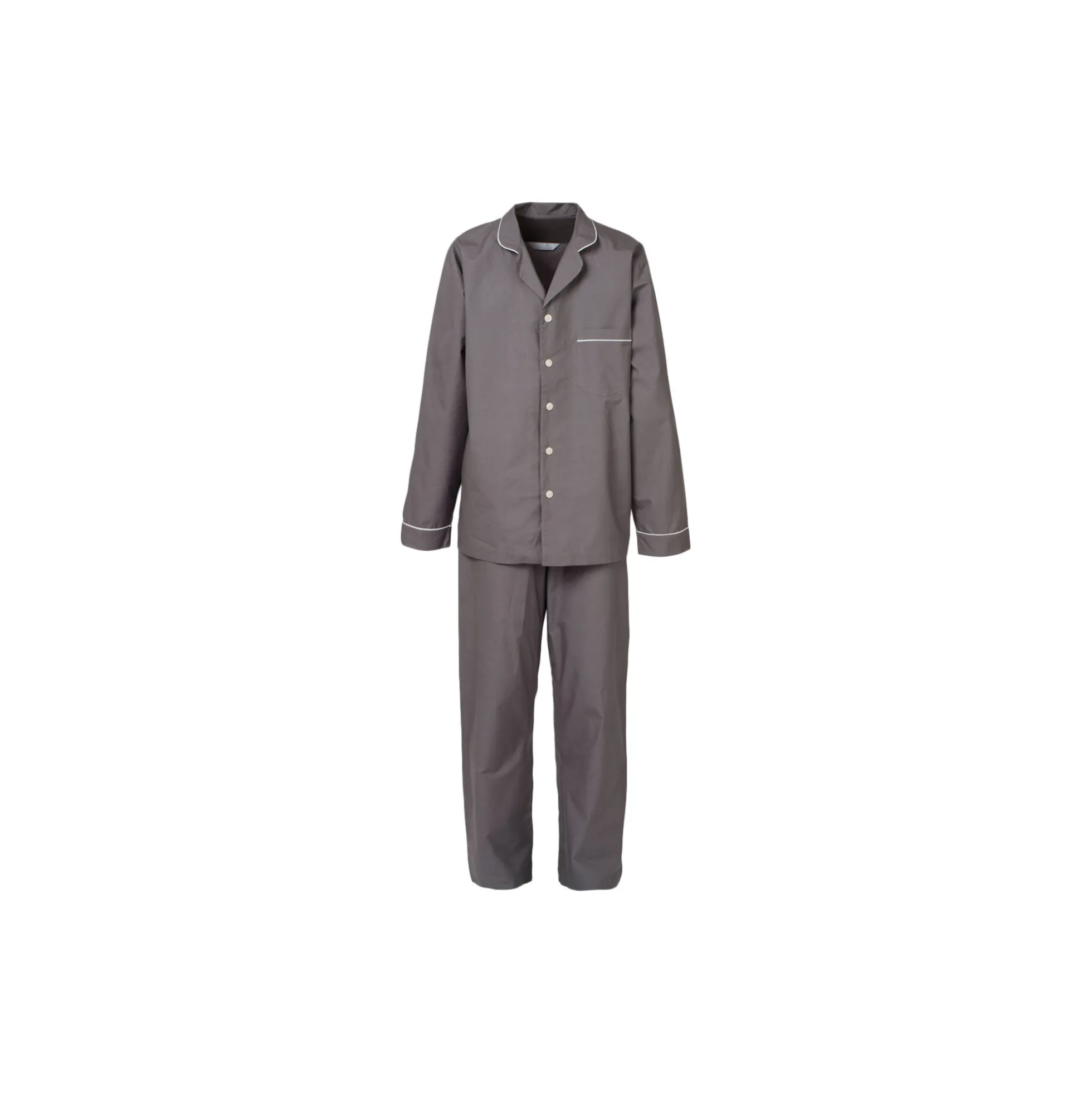 George pyjamassæt, stone washed mørkegrå