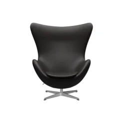Ægget™ 3316 loungestol, Aura black brown/satin brushed aluminium