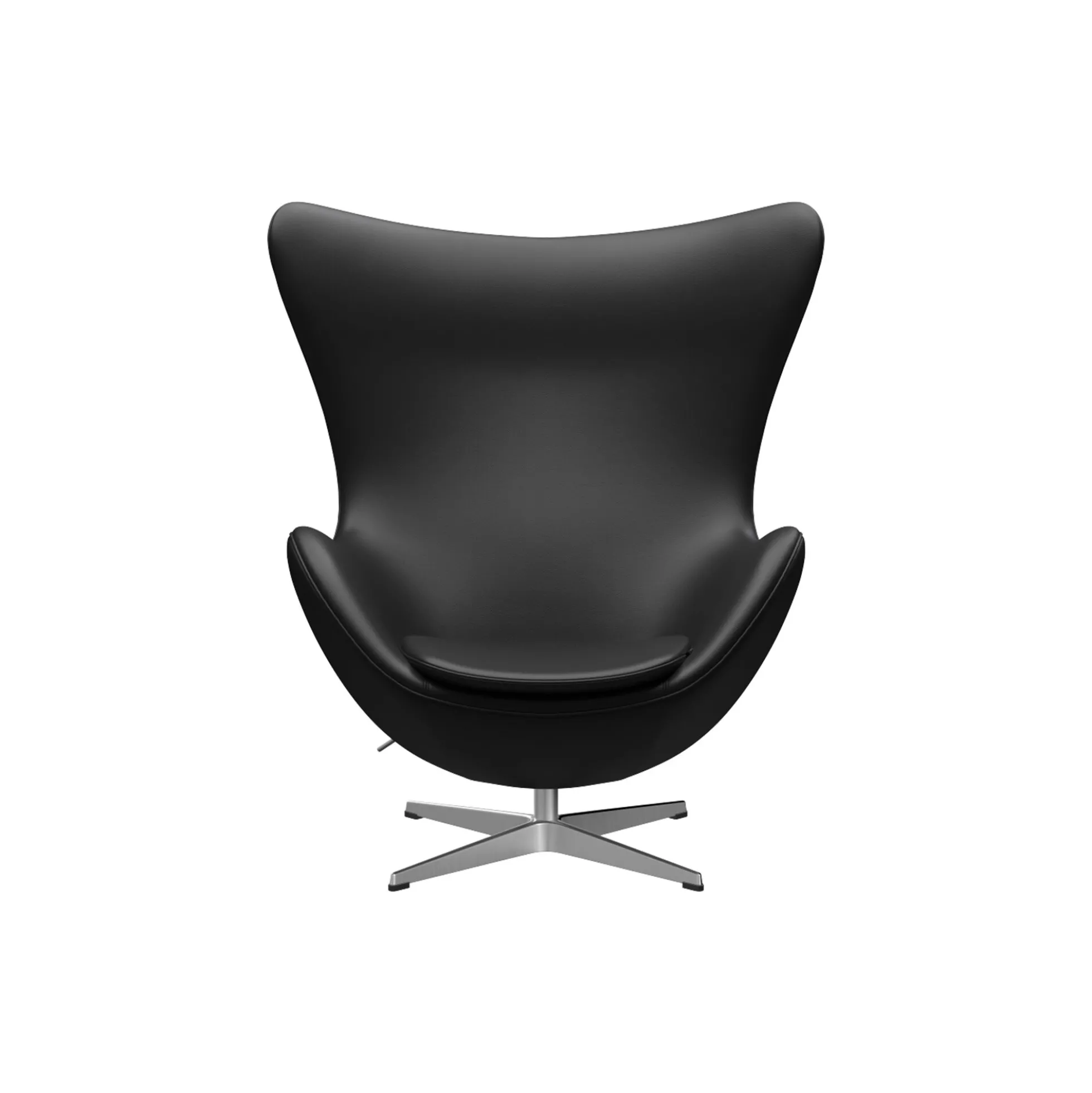 Ægget™ 3316 loungestol, Aura black/satin brushed aluminium