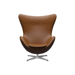 Ægget™ 3316 loungestol, Aura walnut/satin brushed aluminium