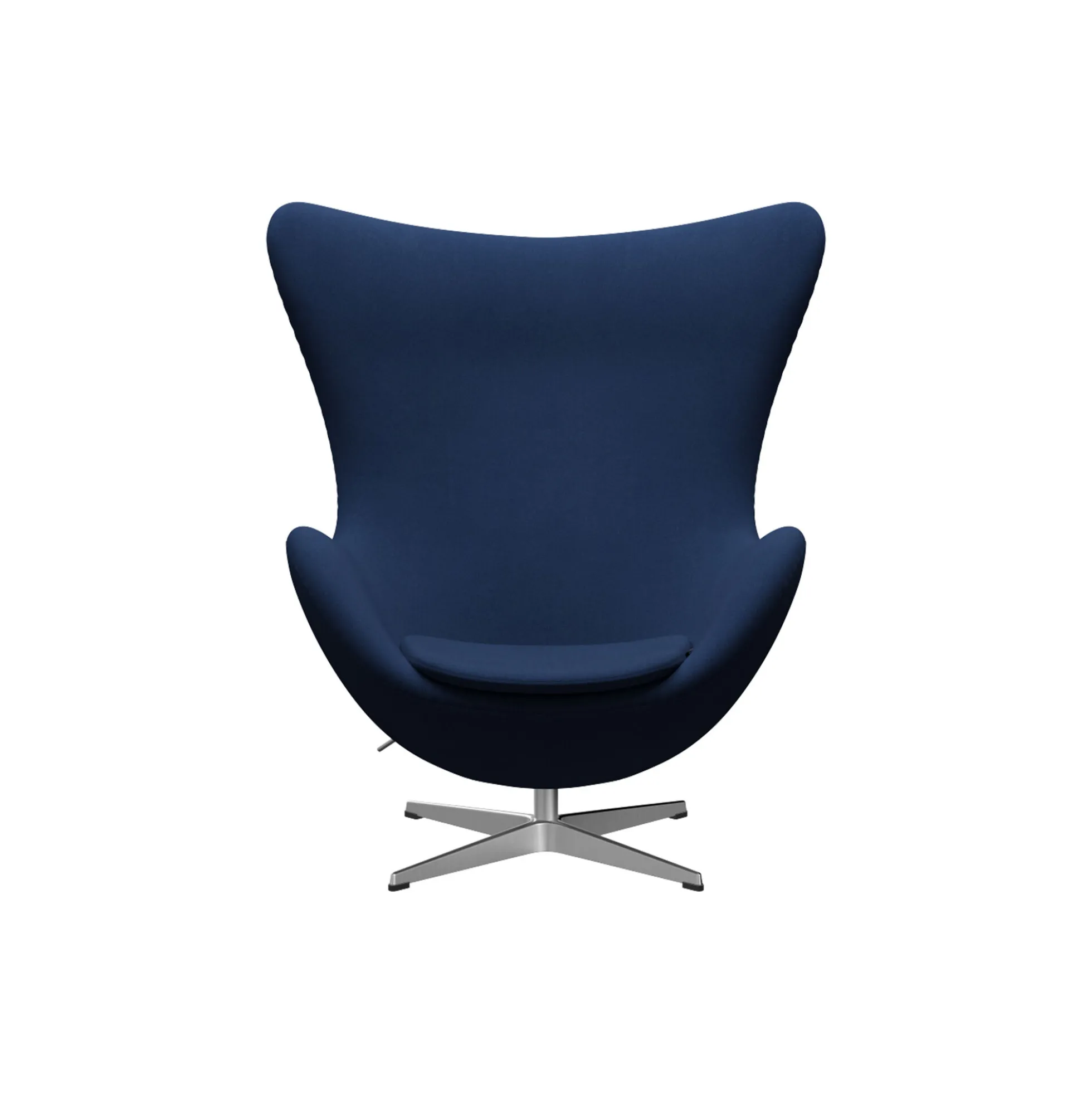 Ægget™ 3316 loungestol, Christianshavn 1153 blue uni/satin brushed aluminium