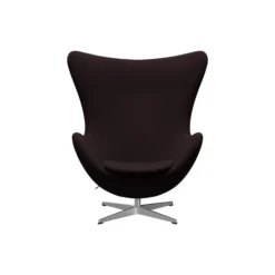 Ægget™ 3316 loungestol, Christianshavn 1142 dark red uni/satin brushed aluminium