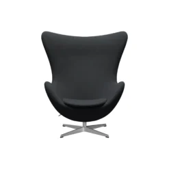 Ægget™ 3316 loungestol, Christianshavn 1174 dark grey/satin brushed aluminium