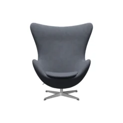Ægget™ 3316 loungestol, Christianshavn 1150 orange/blue/satin brushed aluminium