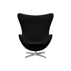 Ægget™ 3316 loungestol, Christianshavn 1175 black uni/satin brushed aluminium