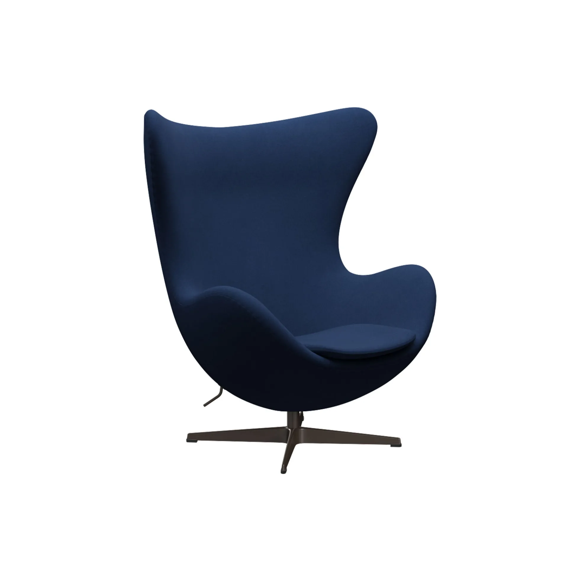 Ægget™ 3316 loungestol, Christianshavn 1130 light red uni/satin brushed aluminium