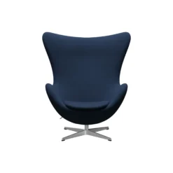 Ægget™ 3316 loungestol, Christianshavn 1154 blue/satin brushed aluminium