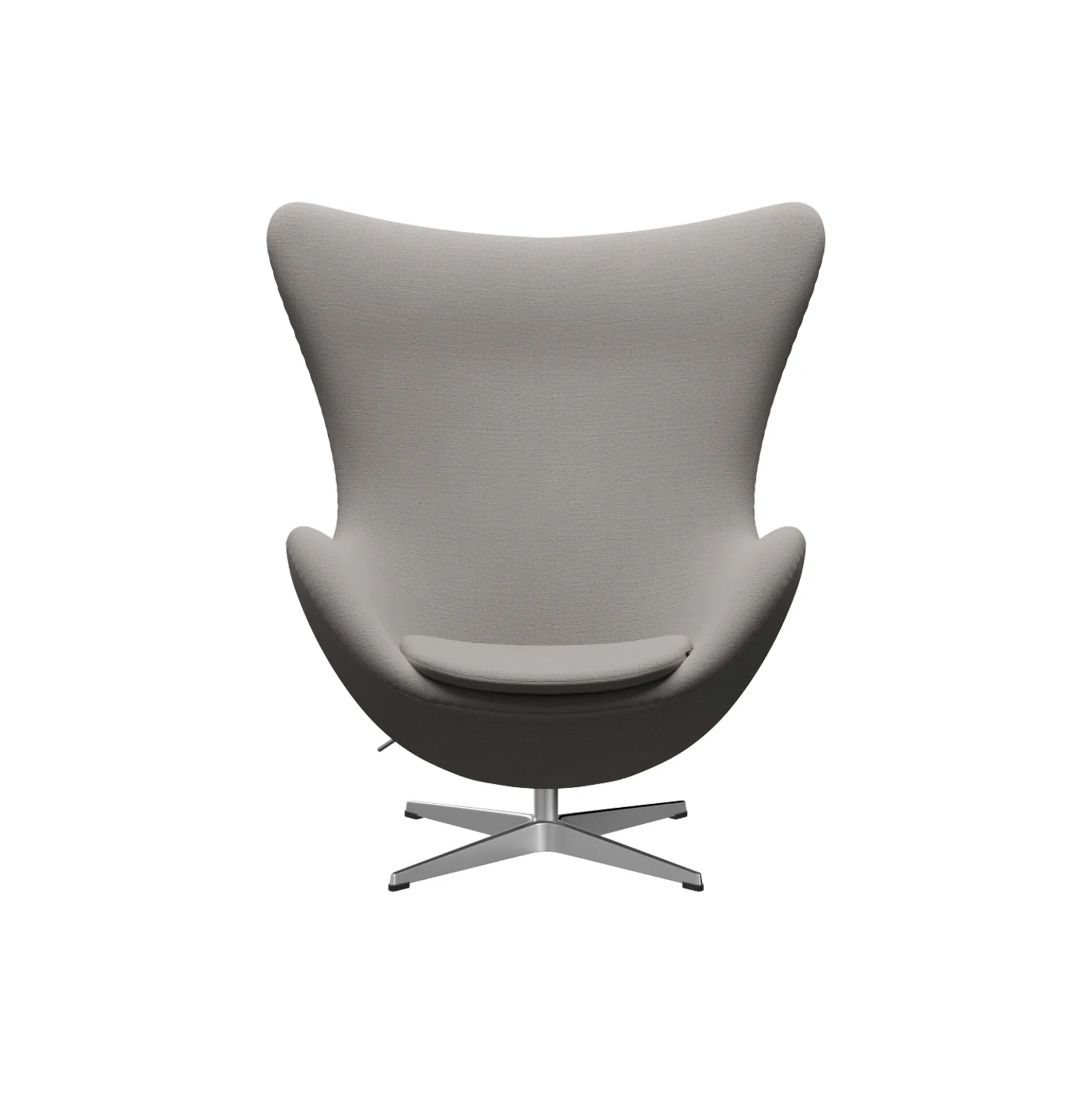 Ægget™ 3316 loungestol, Christianshavn 1121 beige/satin brushed aluminium