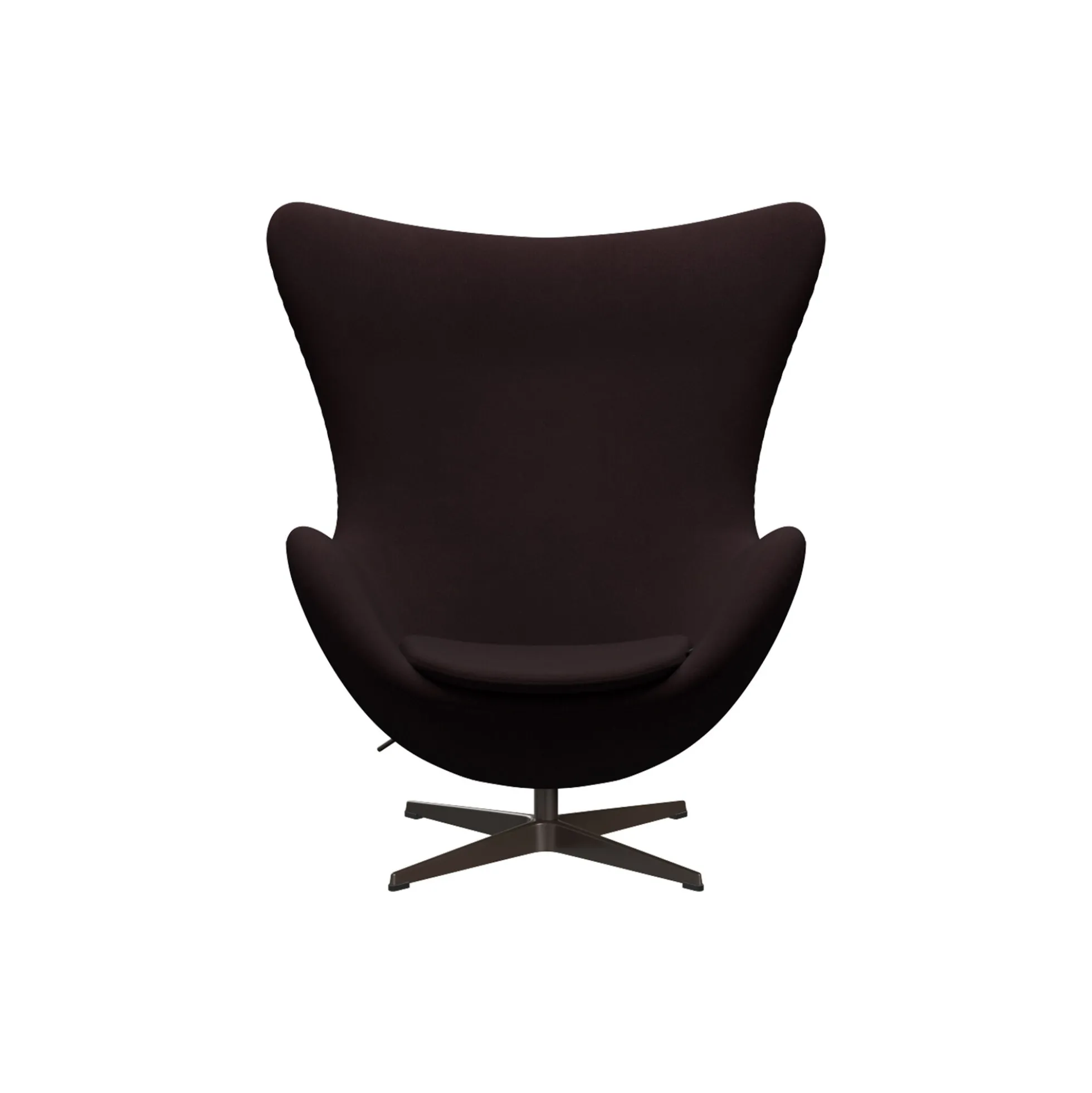 Ægget™ 3316 loungestol, Christianshavn 1141 red/satin brushed aluminium