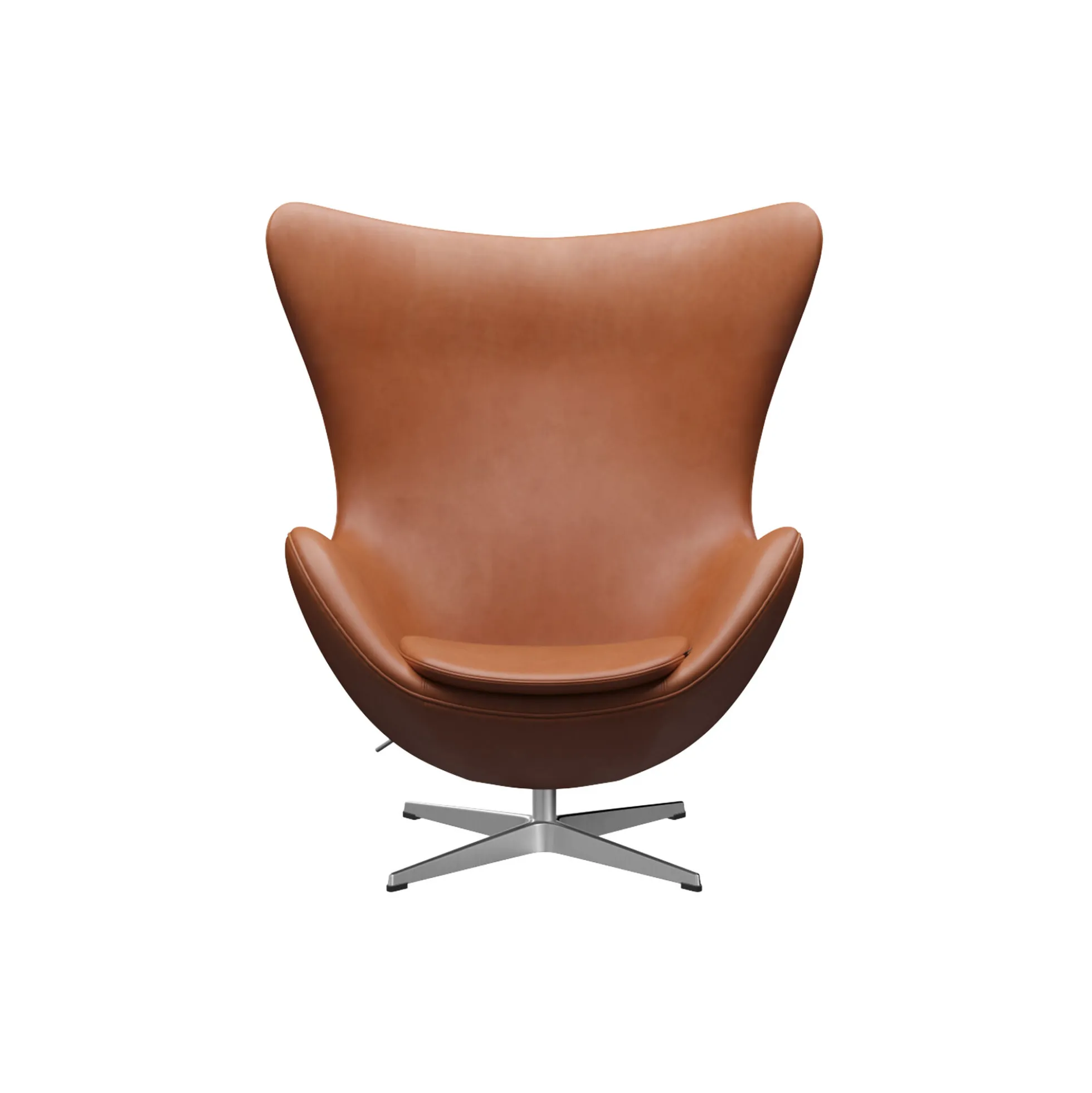 Ægget™ 3316 loungestol, Grace walnut/satin brushed aluminium