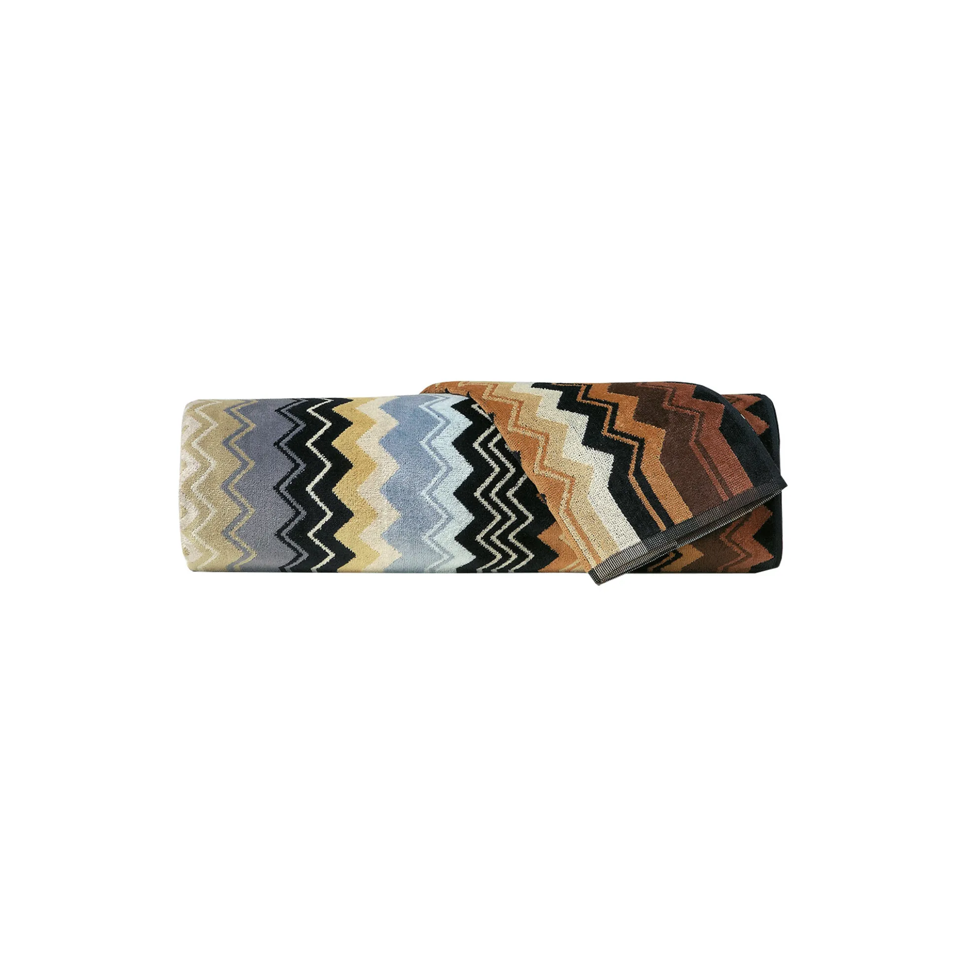 Giacomo håndklæde, 160 black multicolor