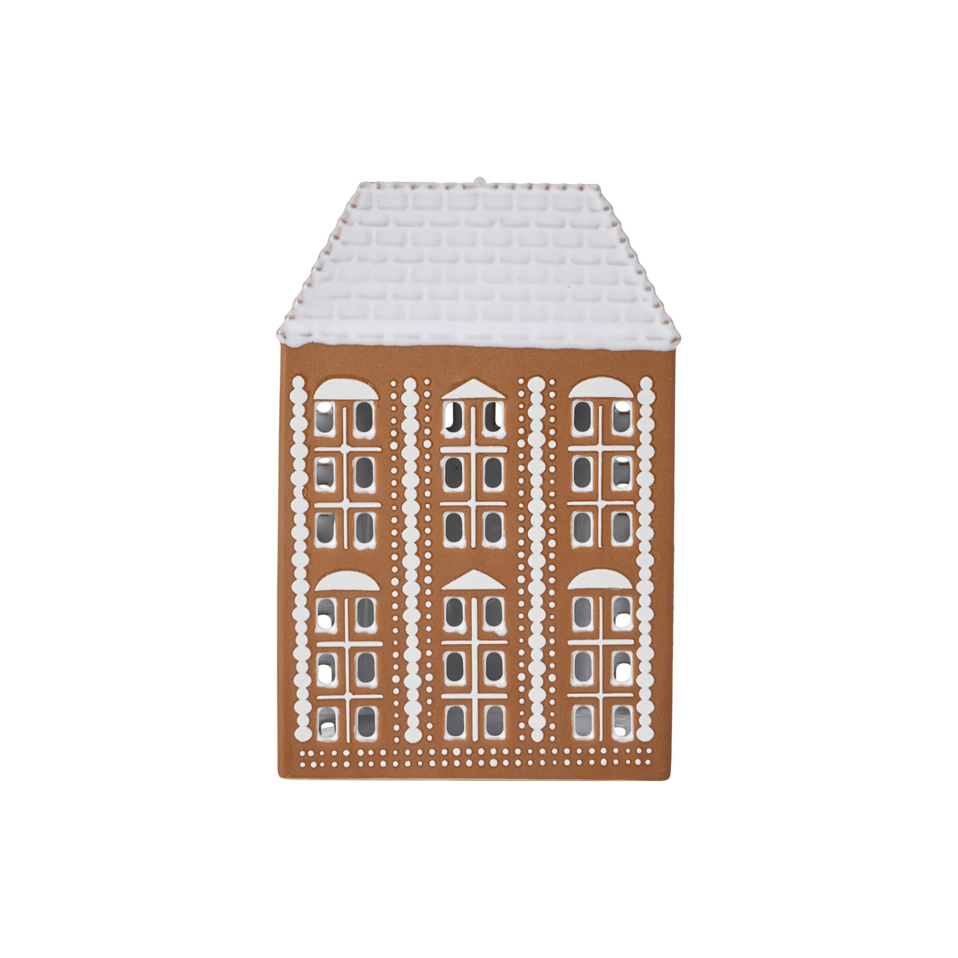 Gingerbread lyshus stor, brun