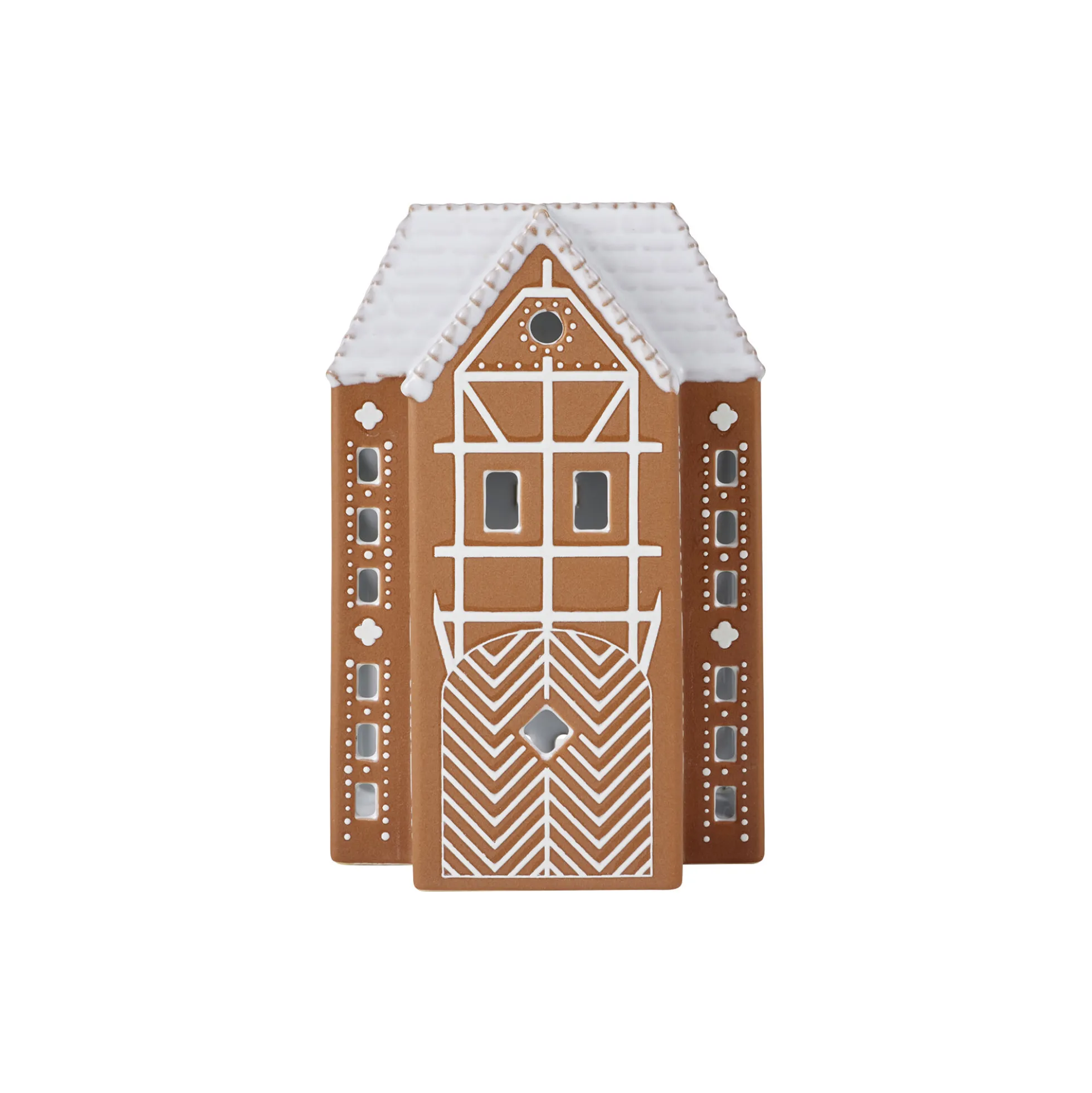 Gingerbread lyshus stor, brun