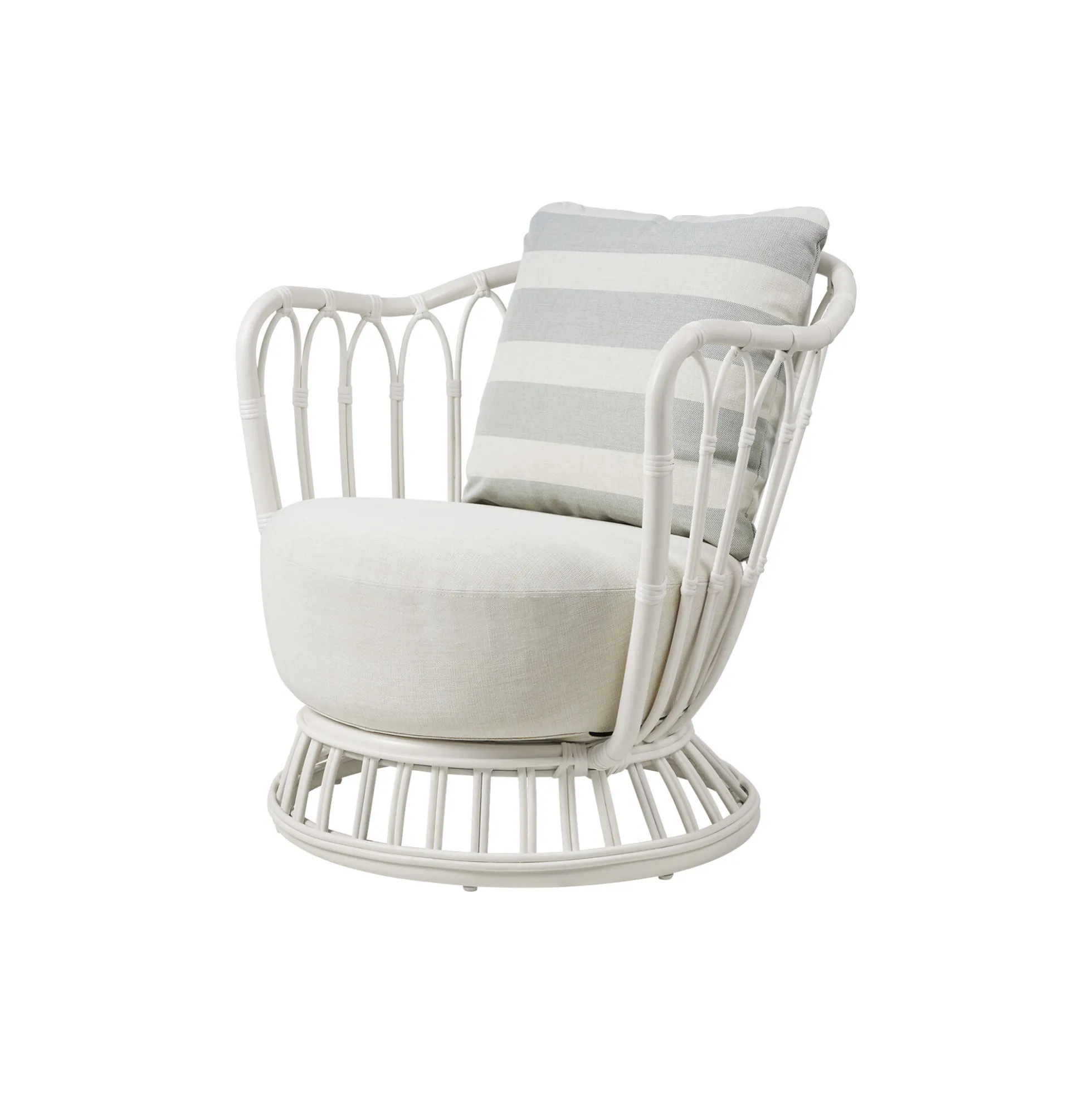 Grace Outdoor Lounge Chair, alabaster white