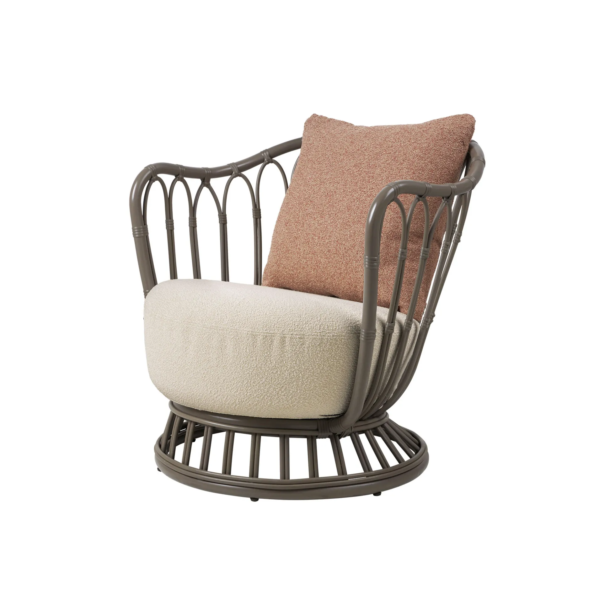 Grace Outdoor Lounge Chair, mushroom gray