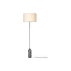 Gravity Floor Lamp, grey marble/canvas