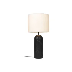 Gravity XL Floor Lamp, black marble/white