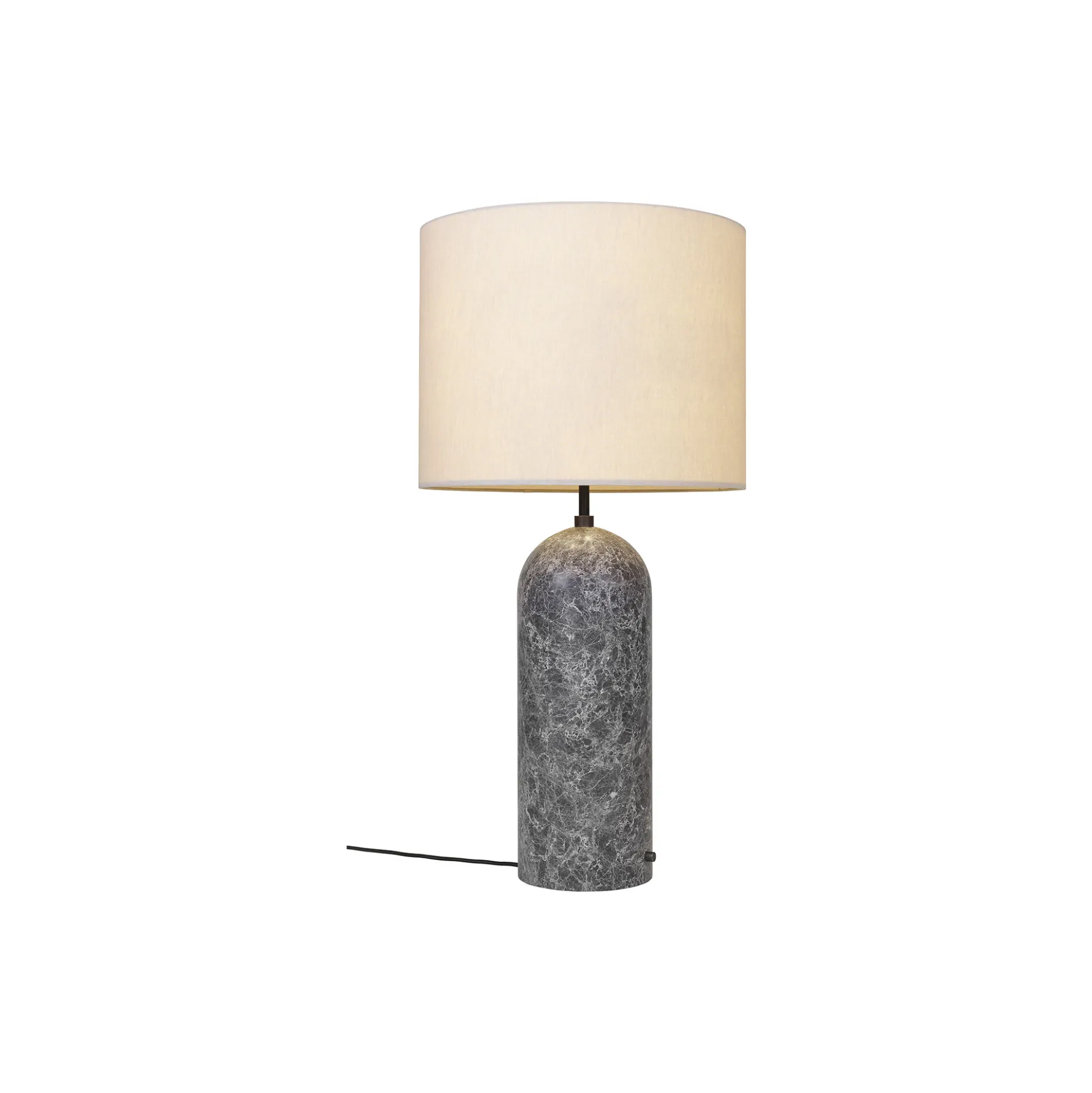 Gravity XL Floor Lamp, grey marble/canvas