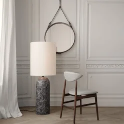 Gravity XL Floor Lamp, grey marble/white
