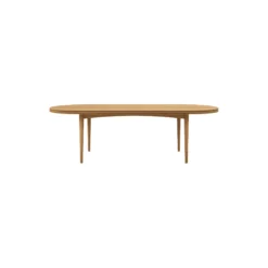 GROOVE COFFEE TABLE OVAL, oiled oak