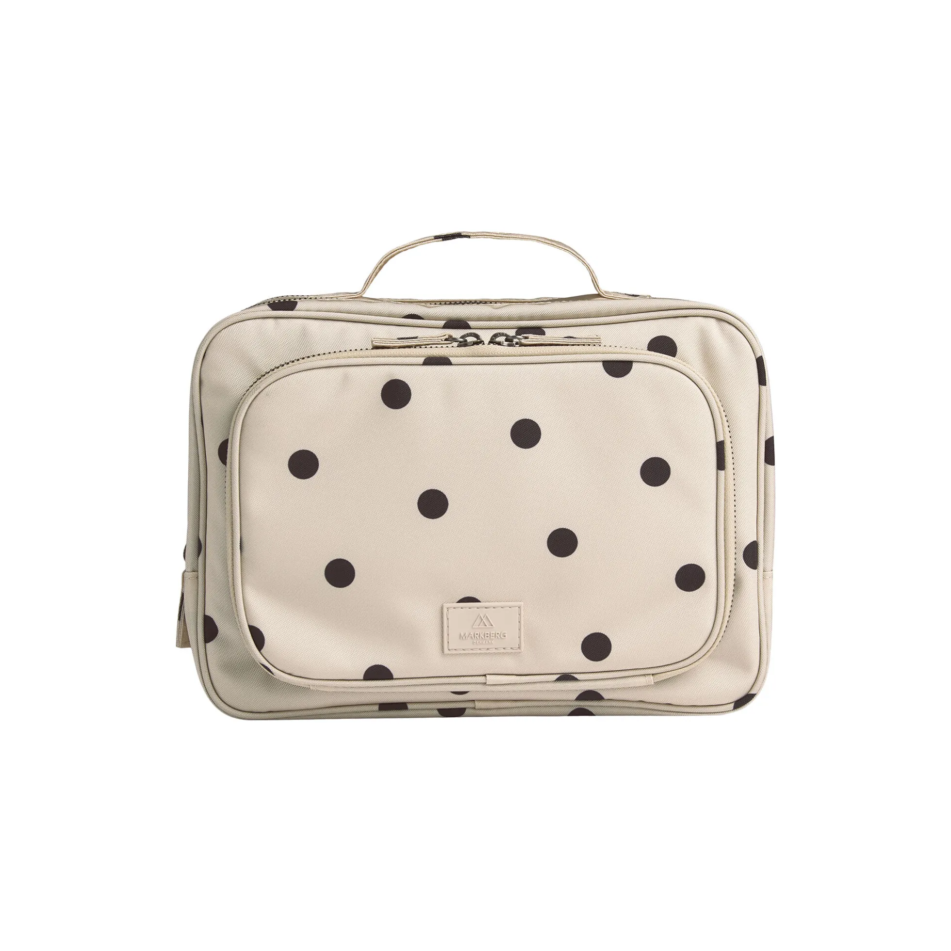 GuardMBG Toiletry Bag Rec., polka dot, creme