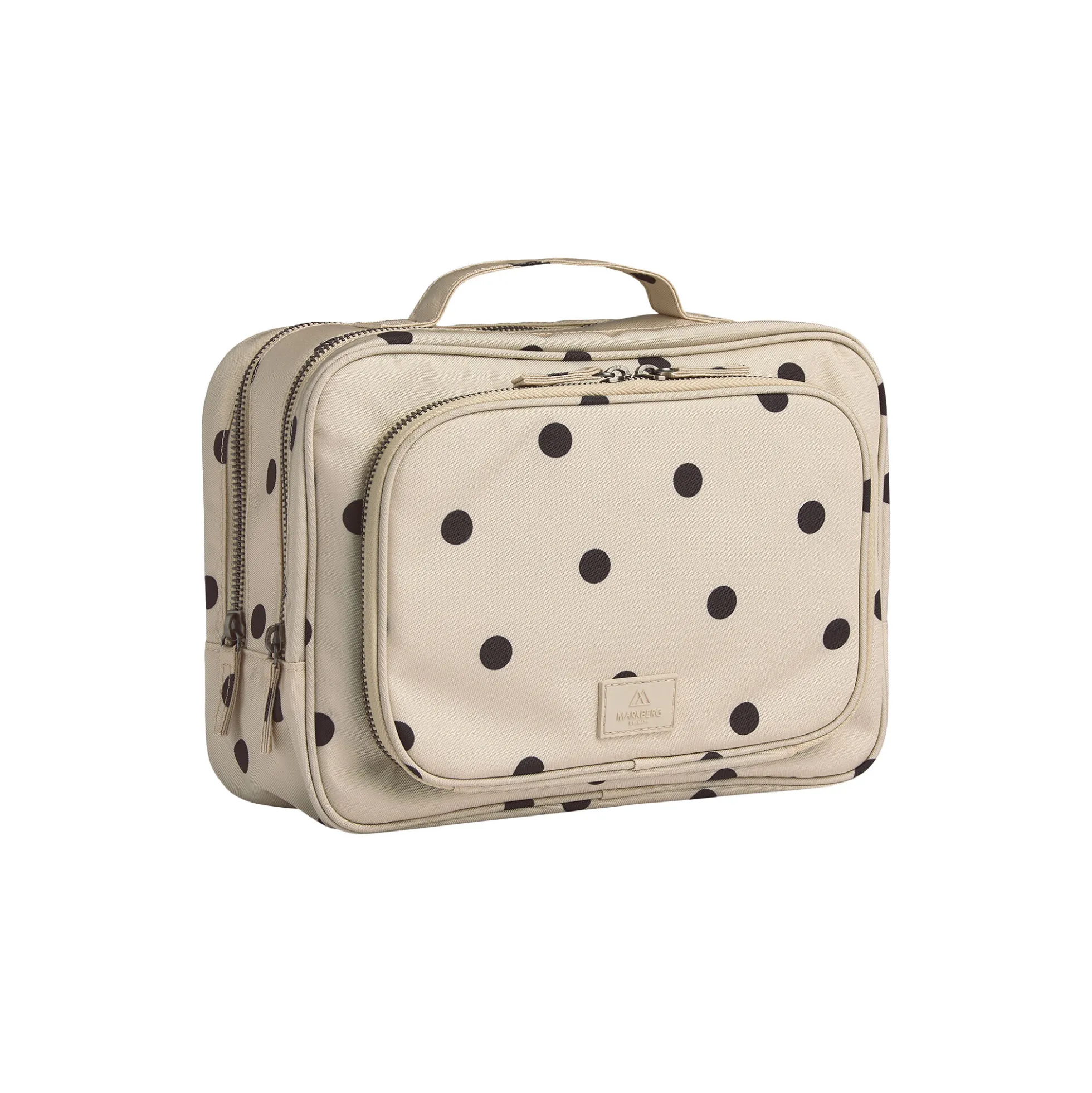 GuardMBG Toiletry Bag Rec., polka dot, creme