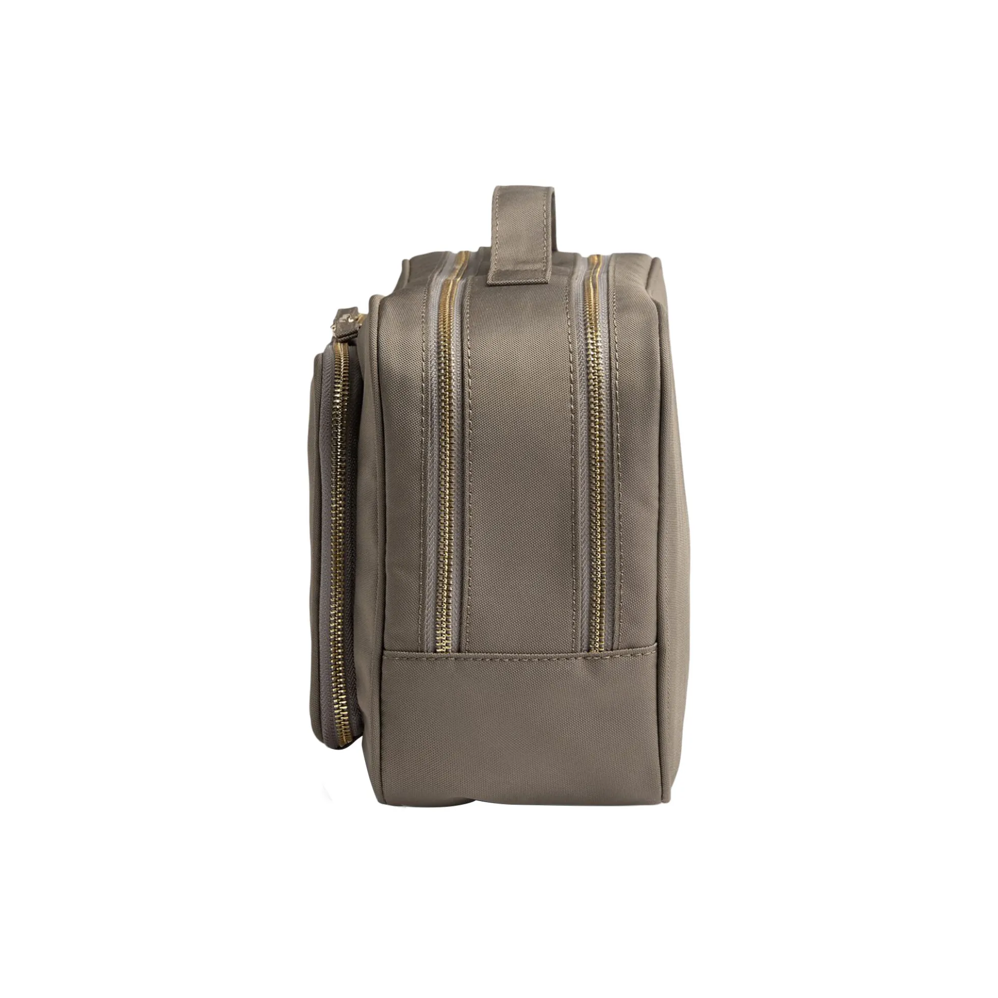 GuardMBG Toiletry Bag Rec., walnut w/gold