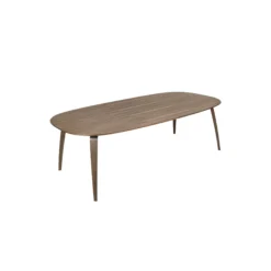 GUBI Elliptical Dining Table, matt lacquered american walnut