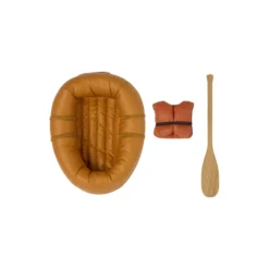 Gummibåd, støvet gul