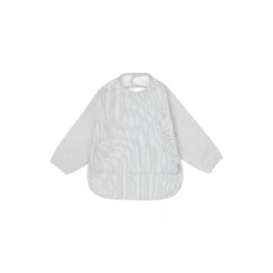 Hagesmæk med ærmer, classic stripes blue