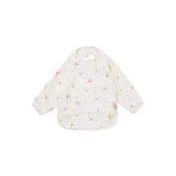 Hagesmæk med ærmer, windflower creme