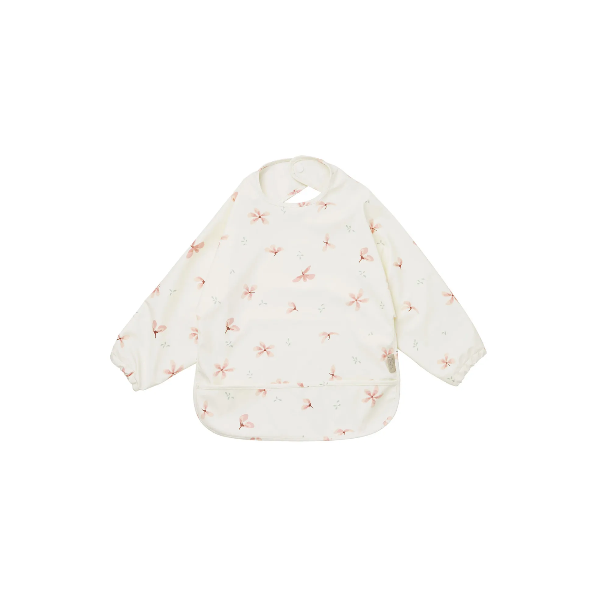 Hagesmæk med ærmer, windflower creme