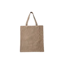 HANNESW TOTE BAG, brown striped
