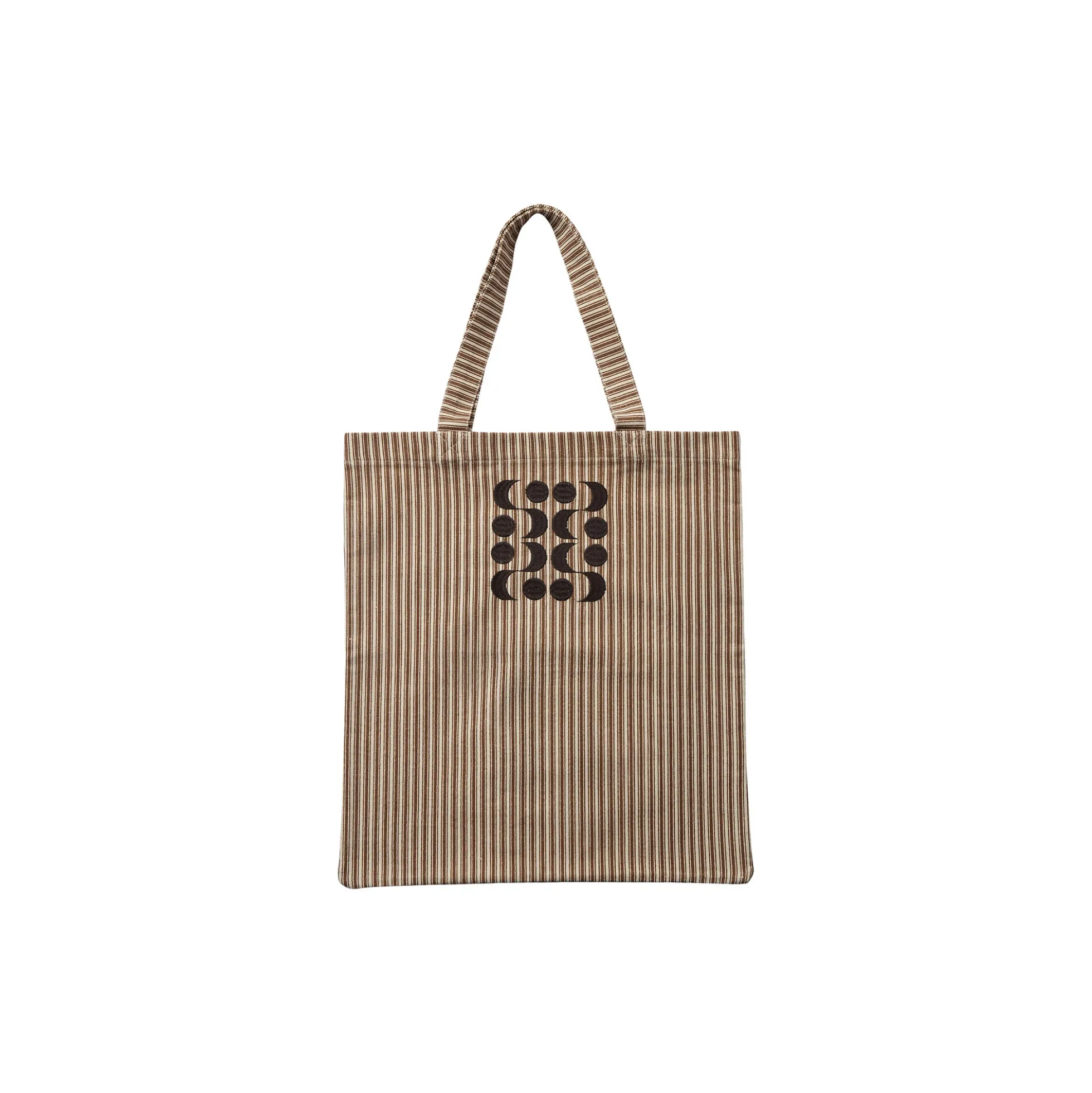 HANNESW TOTE BAG, brown striped