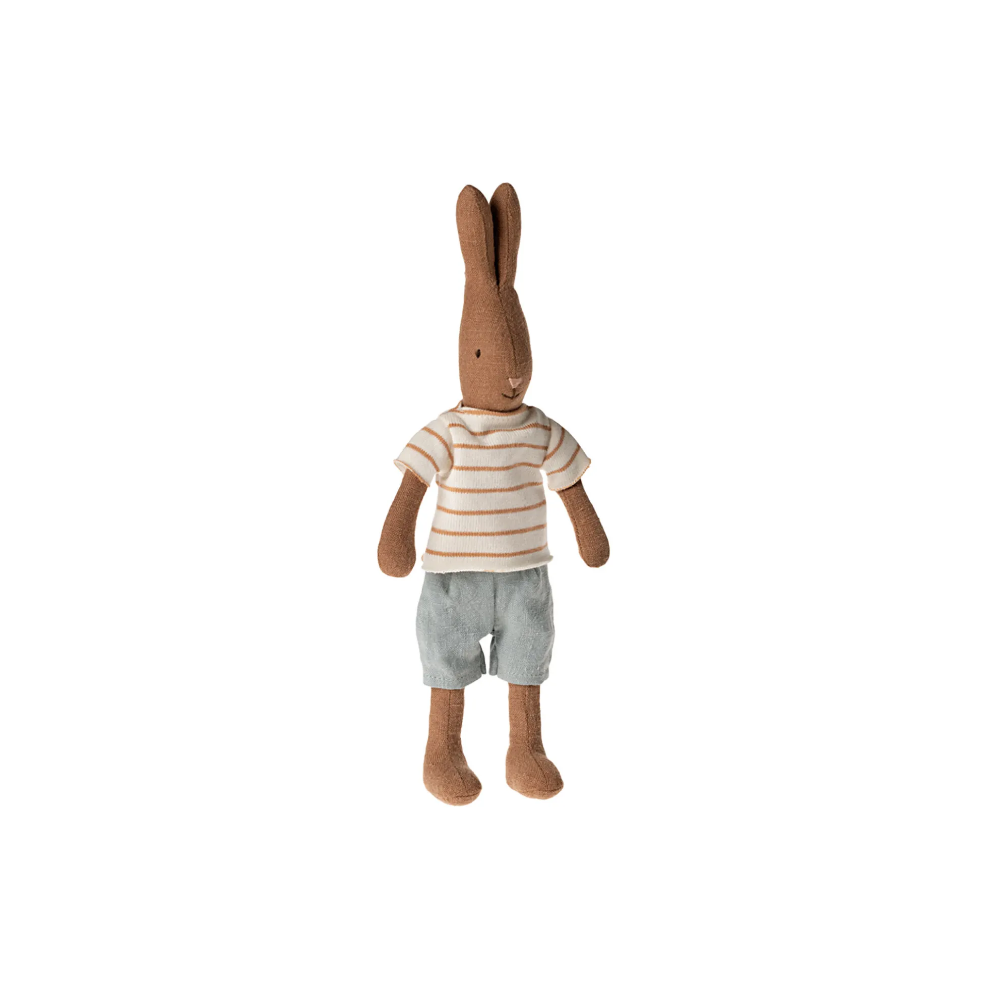 Hare str. 1 med t-shirt og shorts, chokoladebrun