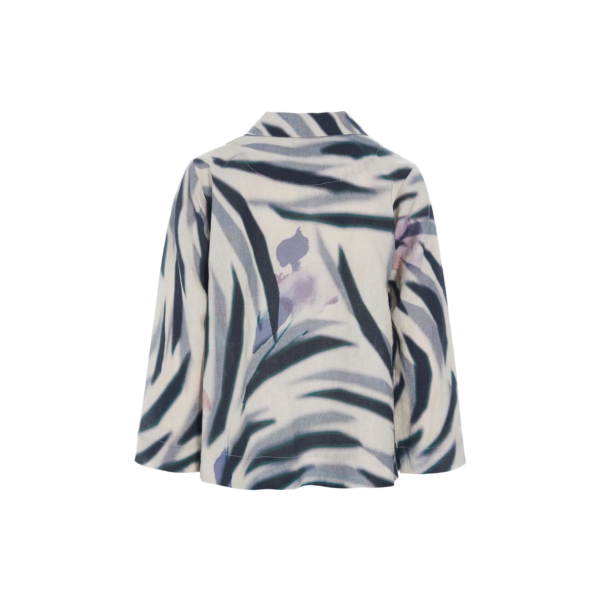Harukaze a-formet jakke, zebra rose