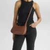 HaydenMBG Crossb. Bag Soft V., cognac w/br. gold