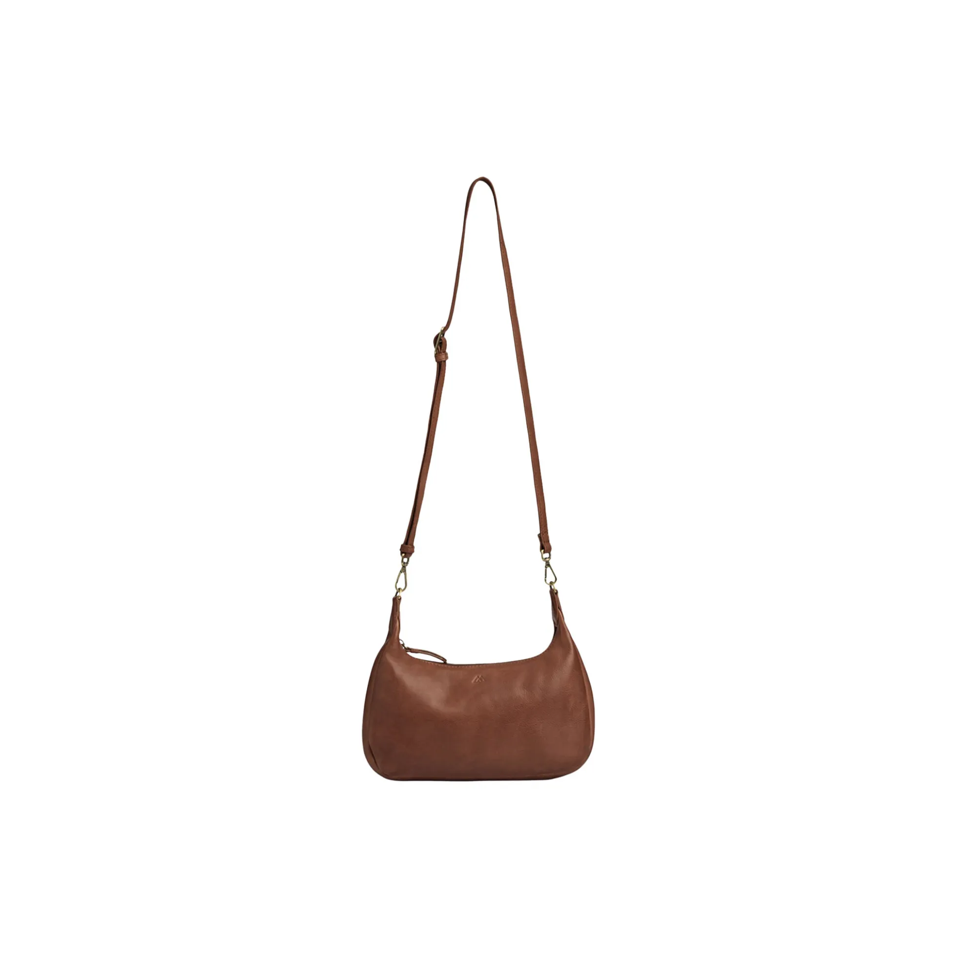 HaydenMBG Crossb. Bag Soft V., cognac w/br. gold