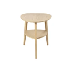 Heart Table, hvidolieret eg