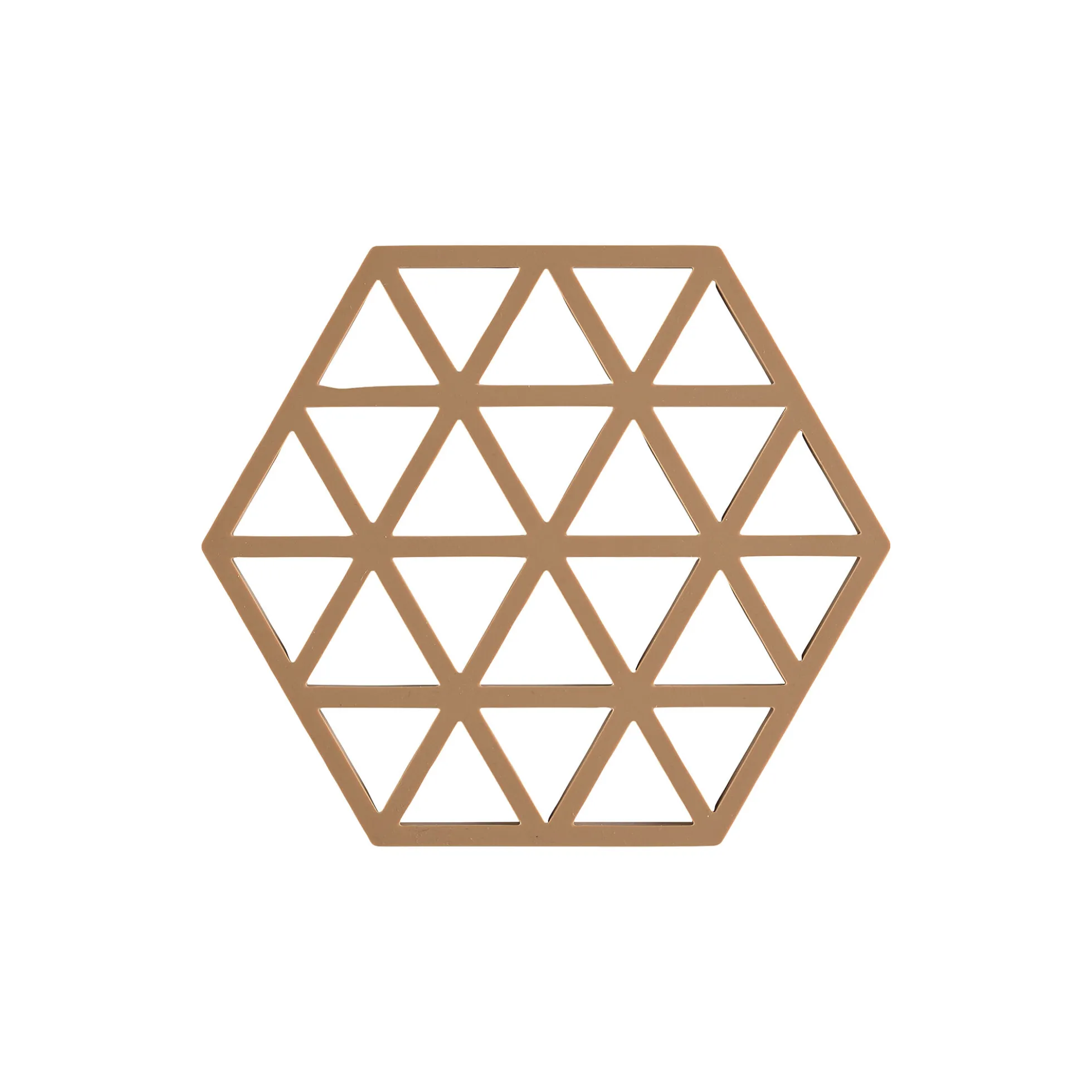Hexagon bordskåner, terracotta