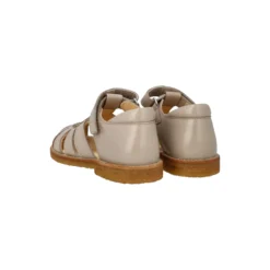 Hjertesandal med glitterhjerte, sand/champagne glitter