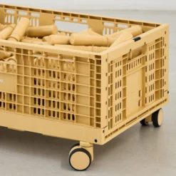 Hjul til opbevaringskasse, honey yellow