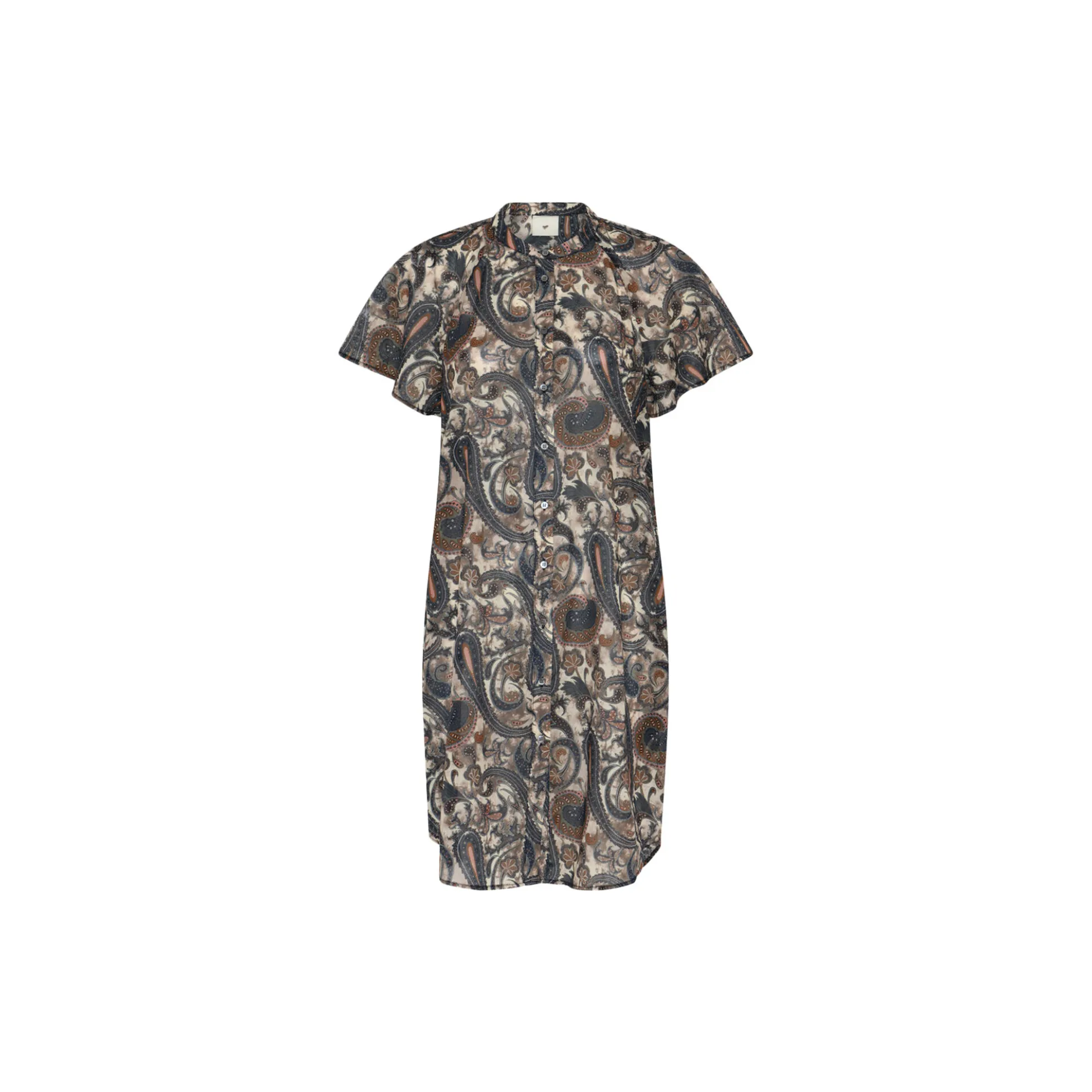 427HMMinna shirt dress, earthy paisley print