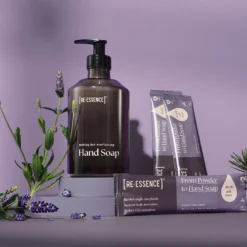 Håndsæbe startersæt, lavendel/fyrrenål