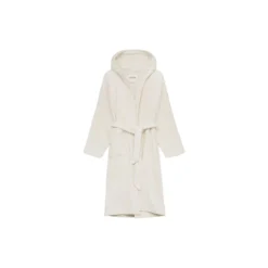 Hooded Bathrobe Terry, pure ecru