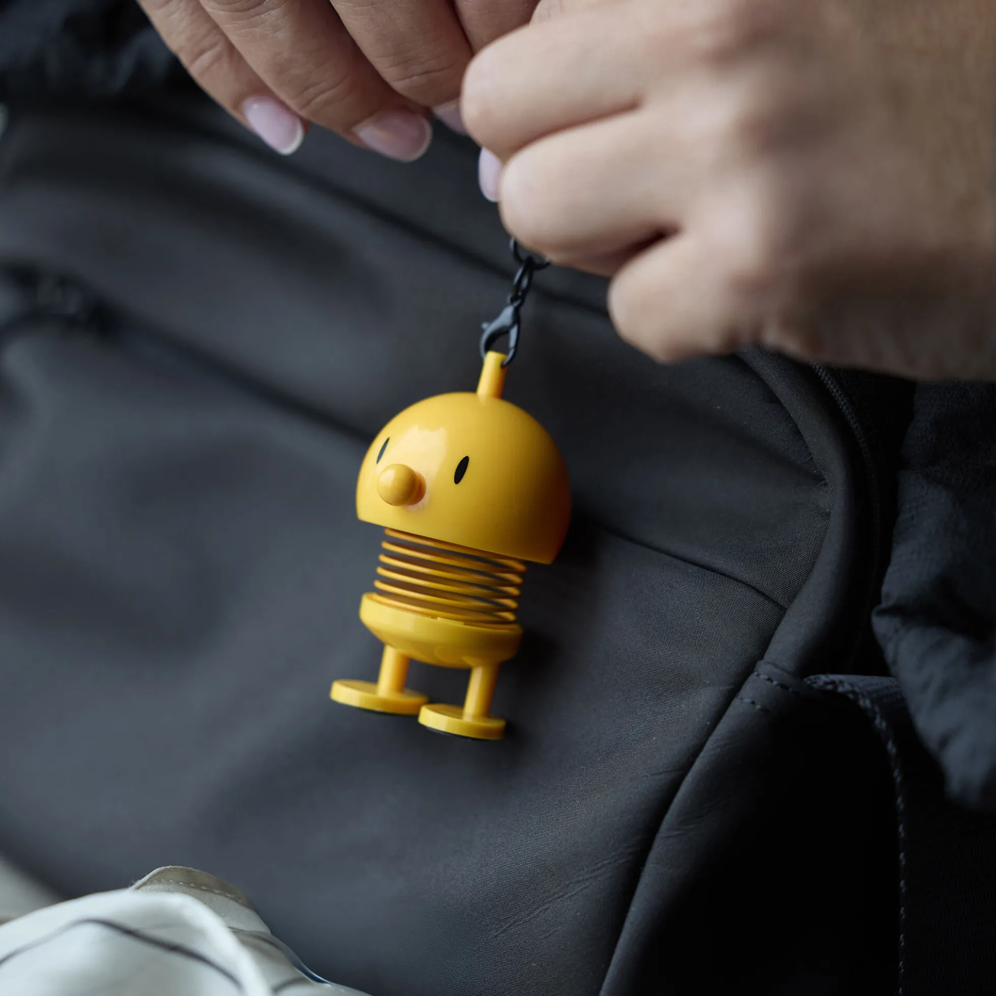 Hoptimist Bumble Bag charm, yellow