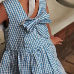 Houndstooth Dress w. Bow